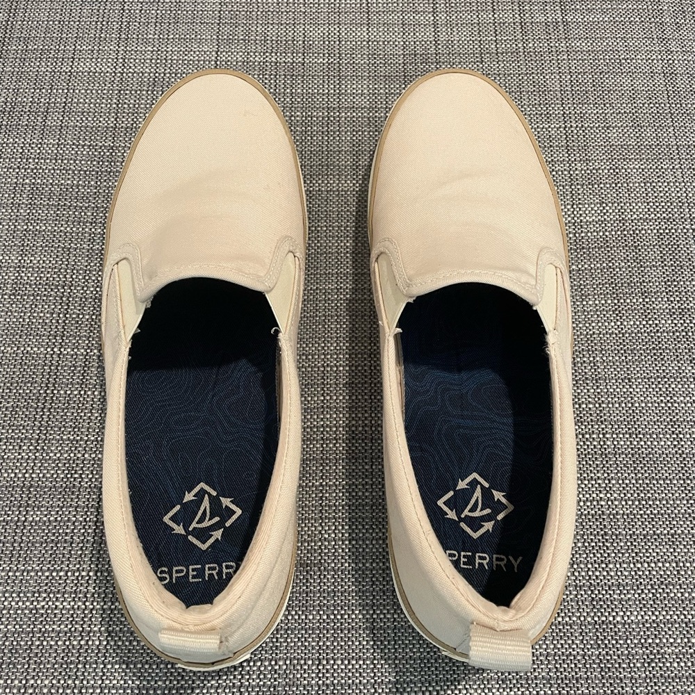 Sperry Women’s Cream Slip-On Loafers